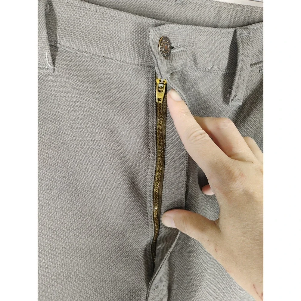 Vintage 1980s Levis Mens 40x32 (39x30) Black Gold Label Leisure Suit Dress Pants